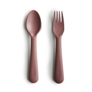 mushie 디너웨어 / Fork and Spoon Set (Woodchuck) / 무쉬 포크 &amp; 스푼세트 (우드척)