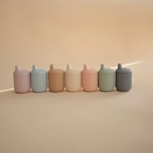 mushie 무쉬 / Silicone Sippy Cup (3 colors) / 실리콘 시피컵