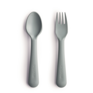 mushie 디너웨어 / Fork and Spoon Set (Sage) / 무쉬 포크 &amp; 스푼세트 (세이지)